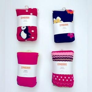 NWT 4 Bundle of Gymboree Tights Collants